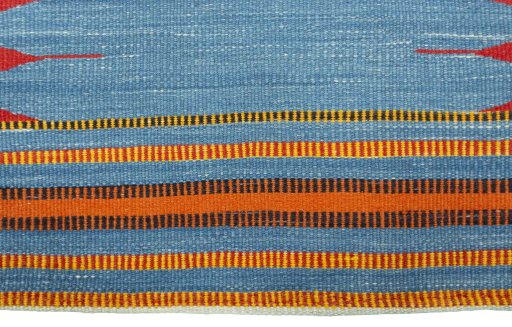 Central medallion detail of New Kilim Sofre rug from Turkey