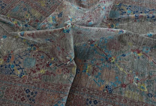 Full view of New Haj-jalili rug from Pakistan, 300 × 198 cm in Red tones