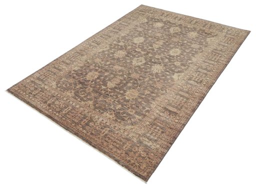 Close-up detail of New Farahan rug from Pakistan showing Wool weave