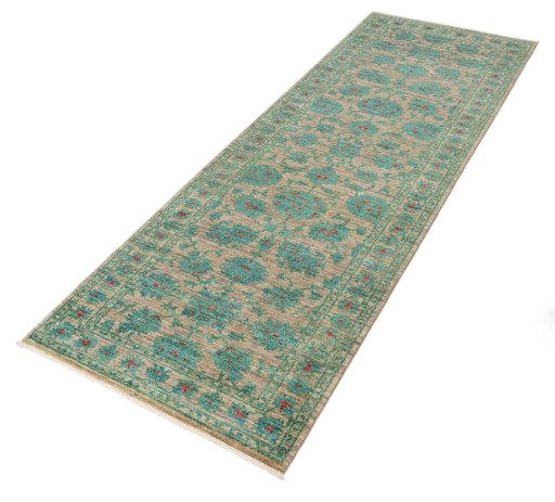 Close-up detail of New Farahan rug from Pakistan showing Wool weave