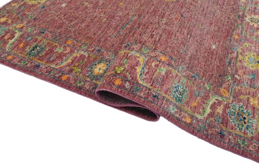 Close-up detail of New Farahan rug from Pakistan showing Wool weave