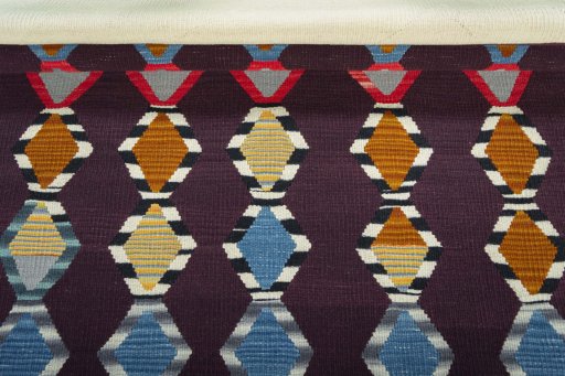 Full view of New Modern Design rug from Turkey, 199 × 127 cm in Red tones
