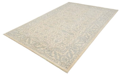 Close-up detail of New Farahan rug from Pakistan showing Wool weave
