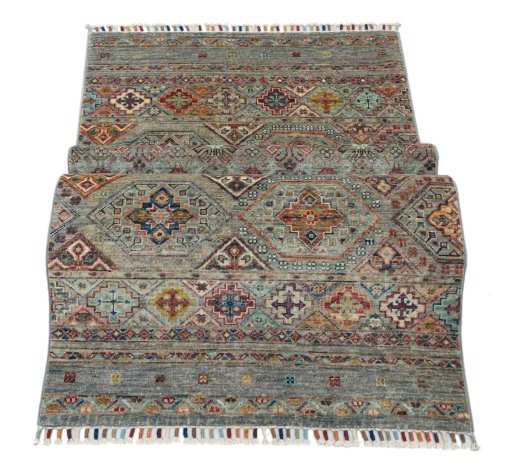 Central medallion detail of New Samarkand rug from Pakistan