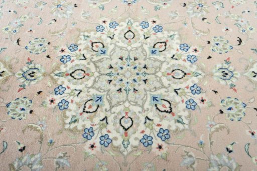 Central medallion detail of New Kashan rug from Iran / Persia
