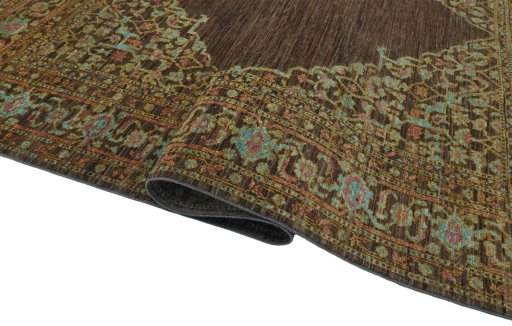 Close-up detail of New Farahan rug from Pakistan showing Wool weave