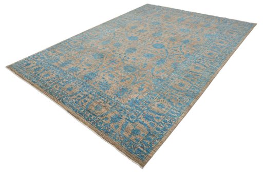 Close-up detail of New Farahan rug from Pakistan showing Wool weave