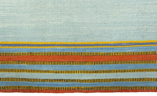 Central medallion detail of New Kilim Sofre rug from Turkey