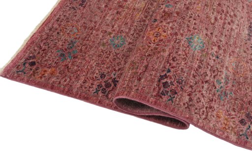 Close-up detail of New Mamluk rug from Pakistan showing Wool weave