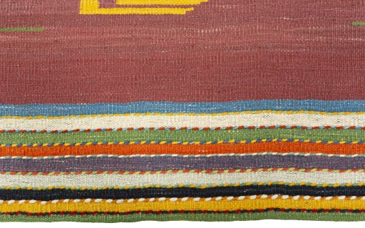 Central medallion detail of New Kilim Dastan rug from Turkey