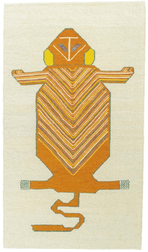 Full view of New Kilim Dastan rug from Turkey, 143 × 81 cm in Multi Color tones