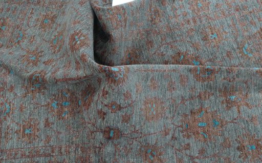Full view of New Farahan rug from Pakistan, 230 × 169 cm in Gray tones