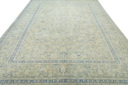 Surface texture of 1970s Vintage rug with natural Wool and intricate pattern