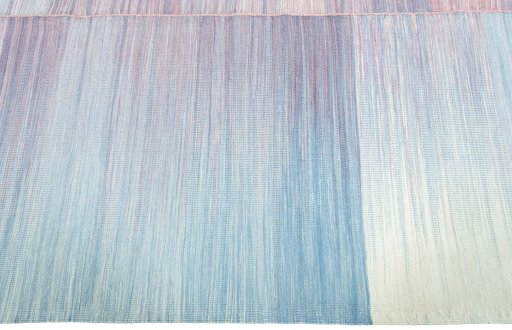 Close-up detail of New Kilim Kiasar rug from Turkey showing Wool weave