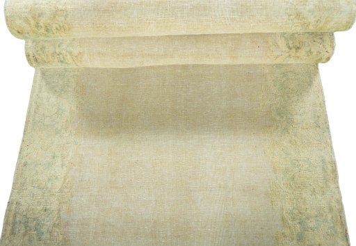 Full view of 1950s Vintage rug from Pakistan, 514 × 91 cm in Red tones