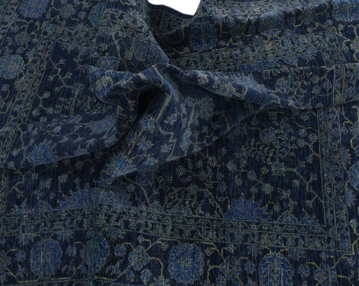Full view of New Farahan rug from Pakistan, 243 × 197 cm in Blue tones