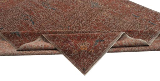 Central medallion detail of New Haj-jalili rug from Pakistan