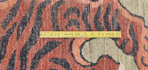 Full view of New Farahan rug from Pakistan, 179 × 111 cm in Green tones