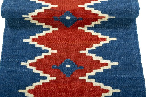 Full view of New Modern Design rug from Turkey, 195 × 52 cm in Multi Color tones