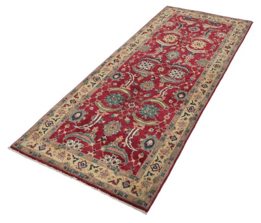 Close-up detail of New Farahan rug from Pakistan showing Wool weave
