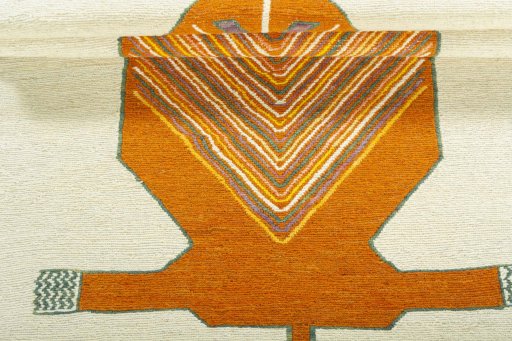 Full view of New Kilim Dastan rug from Turkey, 143 × 81 cm in Multi Color tones