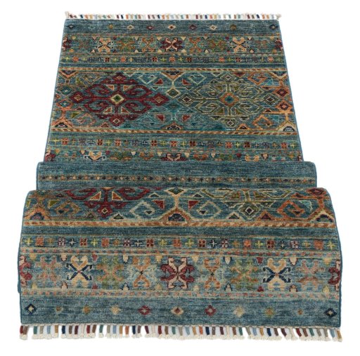 Central medallion detail of New Samarkand rug from Pakistan