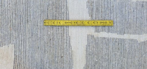 Full view of New Morocco rug from Pakistan, 312 × 212 cm in Gray tones