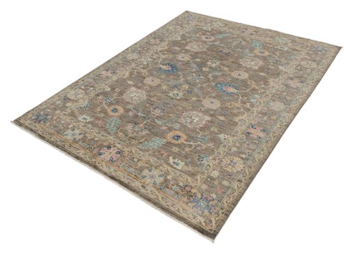 Close-up detail of New Farahan rug from Pakistan showing Wool weave