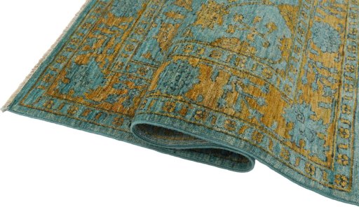 Close-up detail of New Farahan rug from Pakistan showing Wool weave