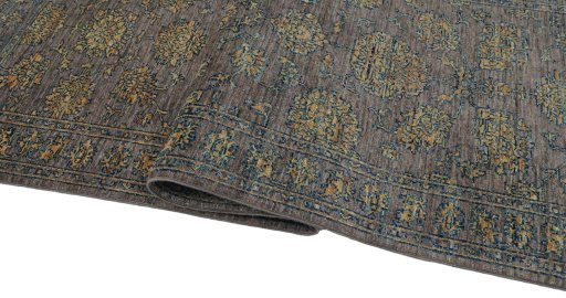 Close-up detail of New Farahan rug from Pakistan showing Wool weave