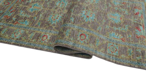 Close-up detail of New Farahan rug from Pakistan showing Wool weave