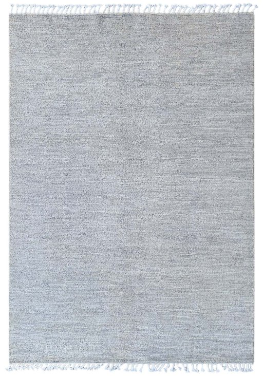 Full view of New Morocco rug from Pakistan, 245 × 173 cm in Beige tones
