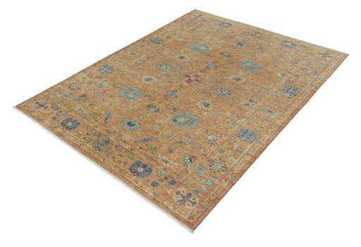 Close-up detail of New Farahan rug from Pakistan showing Wool weave