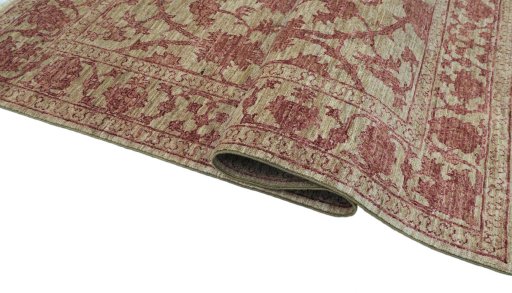 Close-up detail of New Farahan rug from Pakistan showing Wool weave
