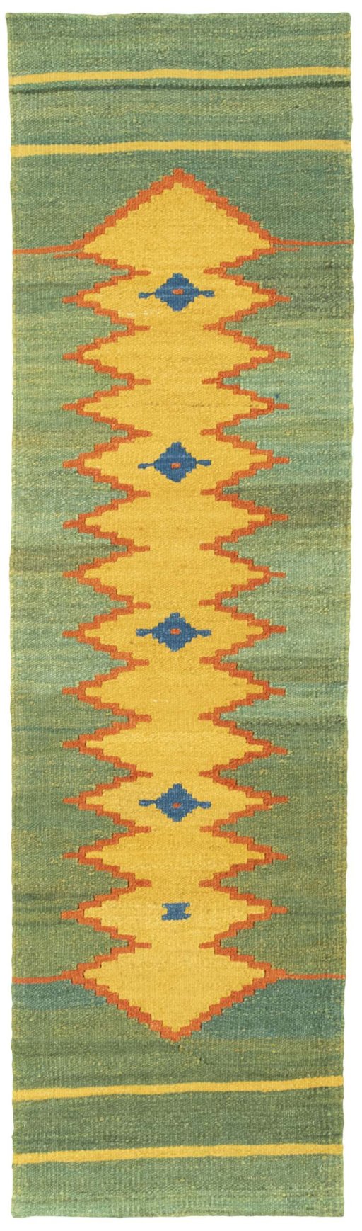 Full view of New Modern Design rug from Turkey, 185 × 52 cm in Multi Color tones