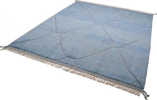 Close-up detail of New Morocco rug from Pakistan showing Wool weave