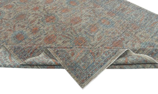 Central medallion detail of New Farahan rug from Pakistan
