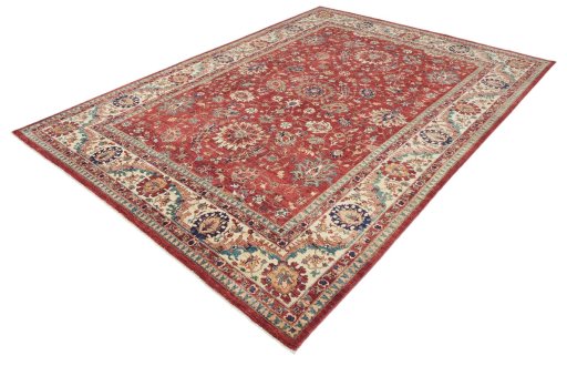 Close-up detail of New Farahan rug from Pakistan showing Wool weave