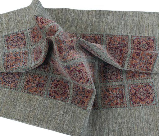 Full view of New Farahan rug from Pakistan, 192 × 149 cm in Beige tones