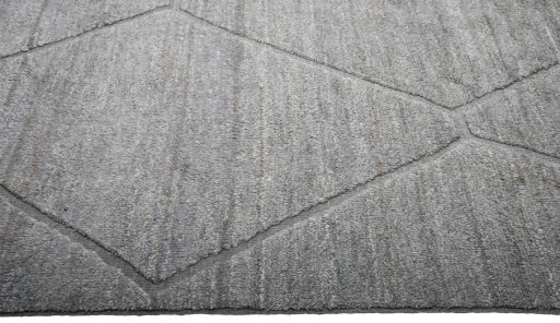 Full view of New Morocco rug from Pakistan, 311 × 251 cm in Gray tones