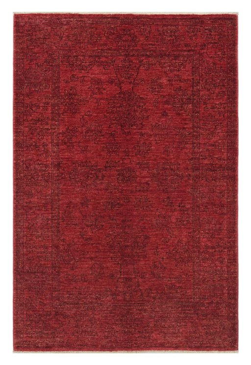 Full view of New Farahan rug from Pakistan, 155 × 103 cm in Red tones