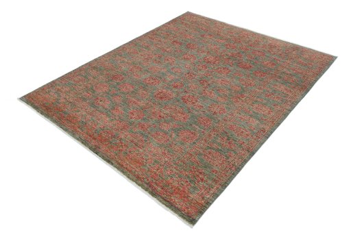 Close-up detail of New Farahan rug from Pakistan showing Wool weave