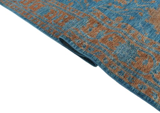 Close-up detail of New Farahan rug from Pakistan showing Wool weave