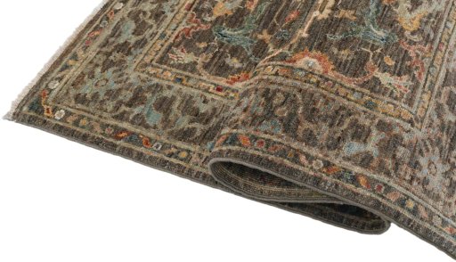 Close-up detail of New Farahan rug from Pakistan showing Wool weave