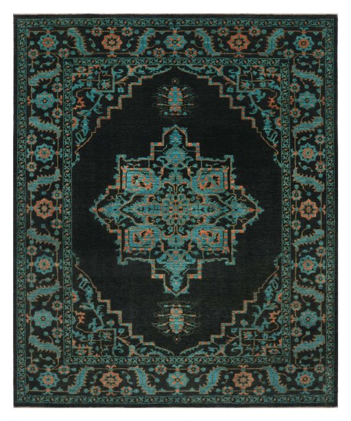 Full view of New Farahan rug from Pakistan, 308 × 244 cm in Gray tones