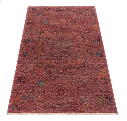 Surface texture of New Mamluk rug with natural Wool and intricate pattern