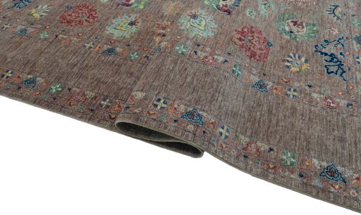 Close-up detail of New Farahan rug from Pakistan showing Wool weave