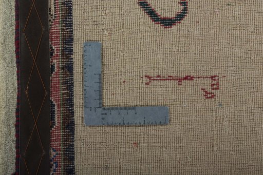Close-up detail of 2000s Persian Gabbeh rug from Iran / Persia showing Wool weave
