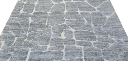 Surface texture of New Morocco rug with natural Wool and intricate pattern
