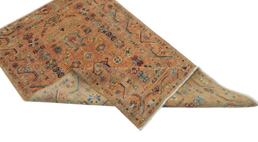 Central medallion detail of New Kazak rug from Pakistan